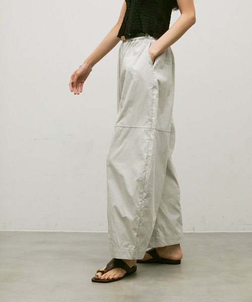 Lutim by u(ルチバイユー)の「Easy waist barrel pants / イージーウエストバレルパンツ(その他パンツ・レディース・グレー/ブラウン・FREE)」の6枚目の写真