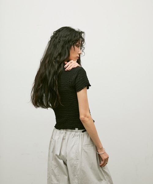 Lutim by u(ルチバイユー)の「Easy waist barrel pants / イージーウエストバレルパンツ(その他パンツ・レディース・グレー/ブラウン・FREE)」の16枚目の写真