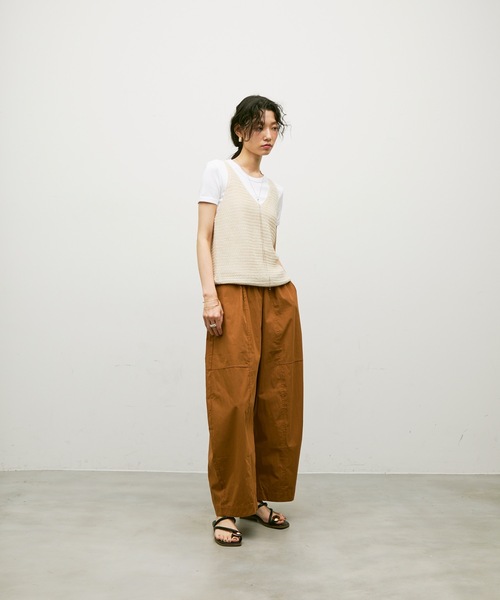 Lutim by u(ルチバイユー)の「Easy waist barrel pants / イージーウエストバレルパンツ(その他パンツ・レディース・グレー/ブラウン・FREE)」の20枚目の写真