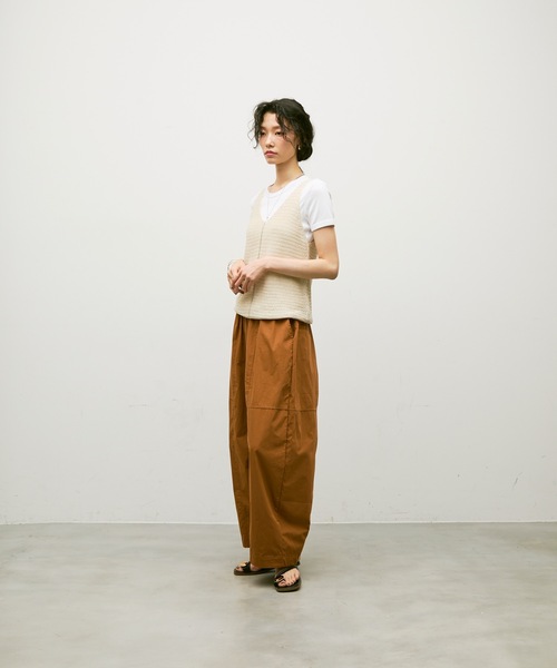 Lutim by u(ルチバイユー)の「Easy waist barrel pants / イージーウエストバレルパンツ(その他パンツ・レディース・グレー/ブラウン・FREE)」の21枚目の写真