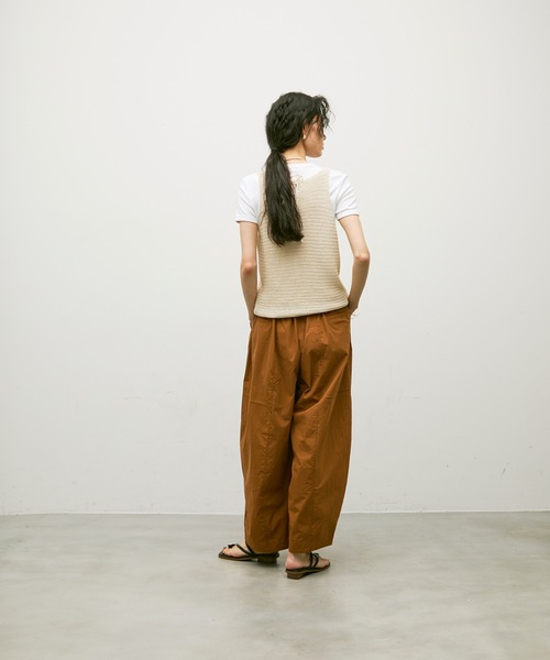Lutim by u(ルチバイユー)の「Easy waist barrel pants / イージーウエストバレルパンツ(その他パンツ・レディース・グレー/ブラウン・FREE)」の22枚目の写真