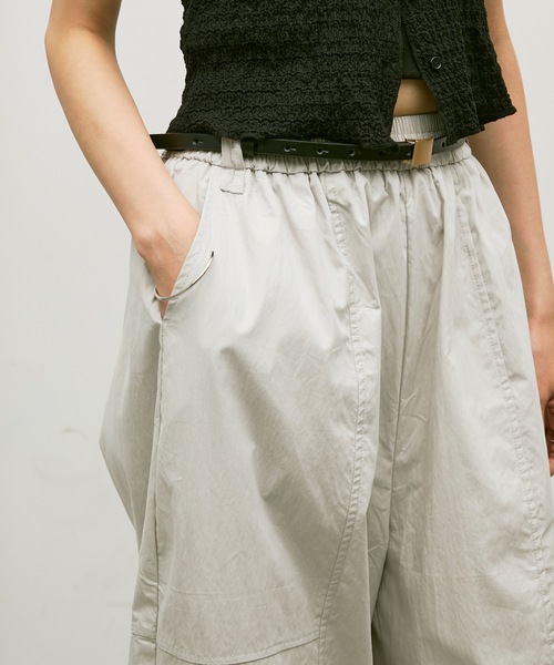 Lutim by u(ルチバイユー)の「Easy waist barrel pants / イージーウエストバレルパンツ(その他パンツ・レディース・グレー/ブラウン・FREE)」の11枚目の写真