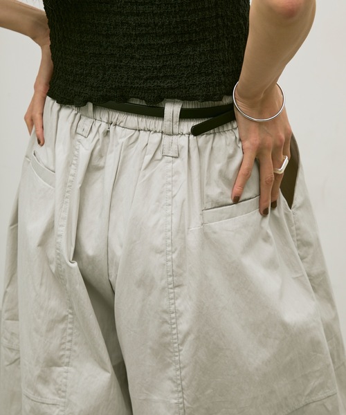 Lutim by u(ルチバイユー)の「Easy waist barrel pants / イージーウエストバレルパンツ(その他パンツ・レディース・グレー/ブラウン・FREE)」の13枚目の写真