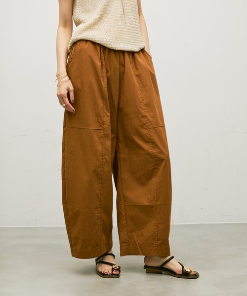 Lutim by u(ルチバイユー)の「Easy waist barrel pants / イージーウエストバレルパンツ(その他パンツ・レディース・グレー/ブラウン・FREE)」の4枚目の写真