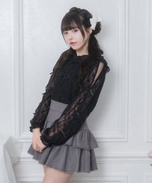 Honey Cinnamon | 袖リボンレースブラウス(シャツ/ブラウス)