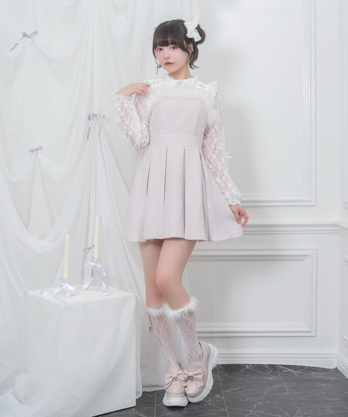 Honey Cinnamon(ハニーシナモン)の「袖リボンレースブラウス(シャツ/ブラウス・レディース・ホワイト/ブラック・FREE)」の11枚目の写真