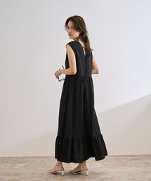 ROPE' | 【WEB・一部店舗限定】バックシャンティアードワンピース/洗える(ワンピース)