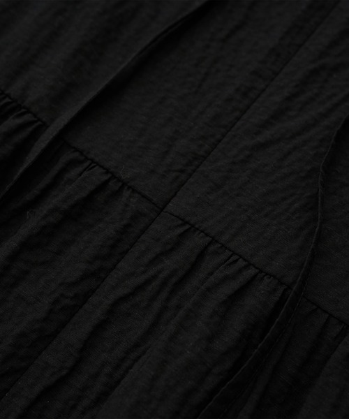 ROPE'(ロペ)の「【WEB・一部店舗限定】バックシャンティアードワンピース/洗える(ワンピース・レディース・ターコイズブルー/ブラック・FREE)」の11枚目の写真