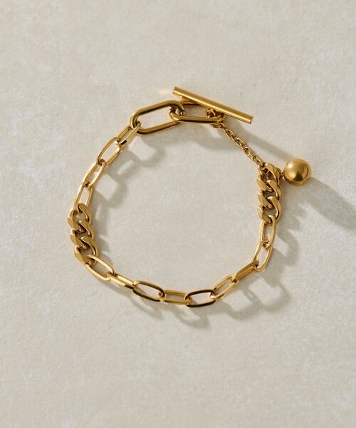 ear PAPILLONNER（イアパピヨネ）の「《金属アレルギー対応/ステンレス》MIXチェーンブレスレット（ブレスレット・レディース・シルバー/ゴールド・FREE）」の13枚目の写真