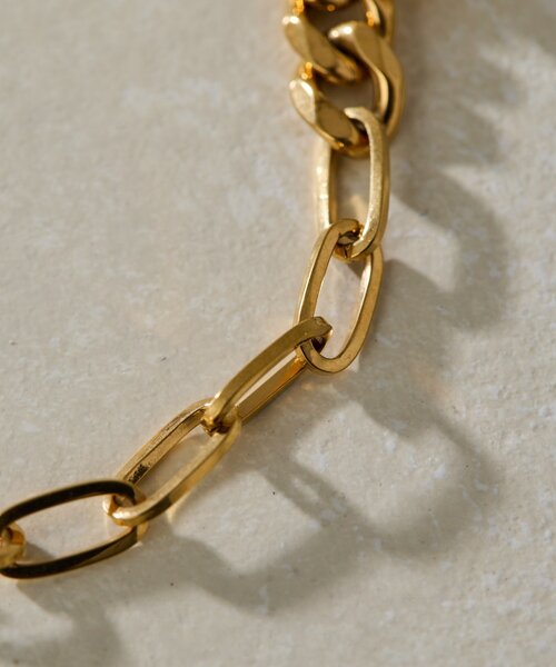 ear PAPILLONNER（イアパピヨネ）の「《金属アレルギー対応/ステンレス》MIXチェーンブレスレット（ブレスレット・レディース・シルバー/ゴールド・FREE）」の12枚目の写真