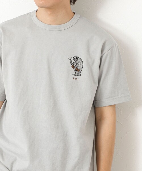 NOLLEY’S(ノーリーズ)の「【STONEWOLD】yei 2 プリントTシャツ 25SS(Tシャツ/カットソー・メンズ・ホワイト/チャコールグレー/グレイッシュベージュ/グレイッシュブルー・S/M/L)」の4枚目の写真