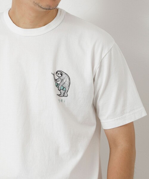 NOLLEY’S(ノーリーズ)の「【STONEWOLD】yei 2 プリントTシャツ 25SS(Tシャツ/カットソー・メンズ・ホワイト/チャコールグレー/グレイッシュベージュ/グレイッシュブルー・S/M/L)」の6枚目の写真