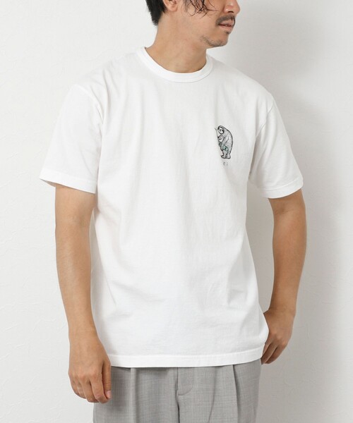 NOLLEY’S(ノーリーズ)の「【STONEWOLD】yei 2 プリントTシャツ 25SS(Tシャツ/カットソー・メンズ・ホワイト/チャコールグレー/グレイッシュベージュ/グレイッシュブルー・S/M/L)」の8枚目の写真