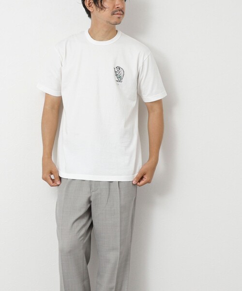 NOLLEY’S(ノーリーズ)の「【STONEWOLD】yei 2 プリントTシャツ 25SS(Tシャツ/カットソー・メンズ・ホワイト/チャコールグレー/グレイッシュベージュ/グレイッシュブルー・S/M/L)」の9枚目の写真