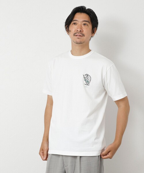 NOLLEY’S(ノーリーズ)の「【STONEWOLD】yei 2 プリントTシャツ 25SS(Tシャツ/カットソー・メンズ・ホワイト/チャコールグレー/グレイッシュベージュ/グレイッシュブルー・S/M/L)」の10枚目の写真