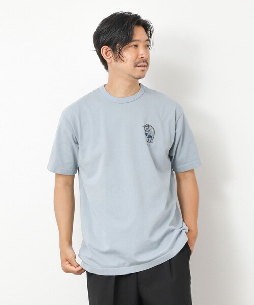 NOLLEY’S(ノーリーズ)の「【STONEWOLD】yei 2 プリントTシャツ 25SS(Tシャツ/カットソー・メンズ・ホワイト/チャコールグレー/グレイッシュベージュ/グレイッシュブルー・S/M/L)」の22枚目の写真
