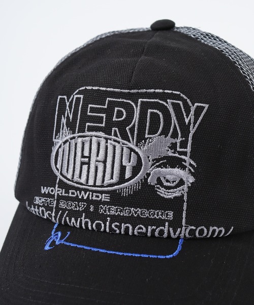 NERDY(ノルディ)の「トラッカーメッシュボールキャップ(キャップ・レディース・ブラック/ベージュ/ホワイト・FREE)」の11枚目の写真