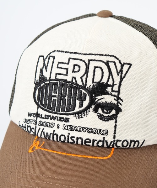 NERDY(ノルディ)の「トラッカーメッシュボールキャップ(キャップ・レディース・ブラック/ベージュ/ホワイト・FREE)」の13枚目の写真