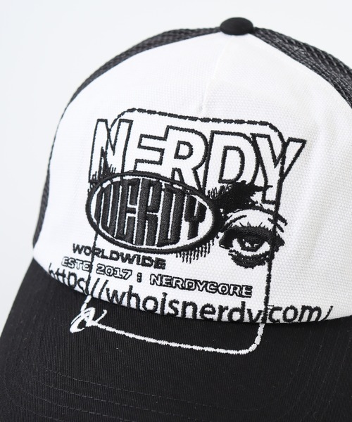 NERDY(ノルディ)の「トラッカーメッシュボールキャップ(キャップ・レディース・ブラック/ベージュ/ホワイト・FREE)」の16枚目の写真