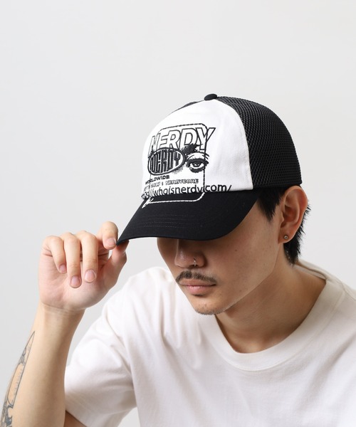NERDY(ノルディ)の「トラッカーメッシュボールキャップ(キャップ・レディース・ブラック/ベージュ/ホワイト・FREE)」の21枚目の写真
