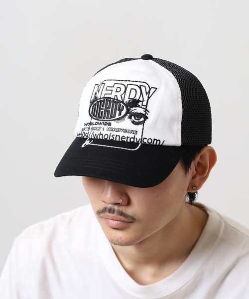 NERDY(ノルディ)の「トラッカーメッシュボールキャップ(キャップ・レディース・ブラック/ベージュ/ホワイト・FREE)」の20枚目の写真