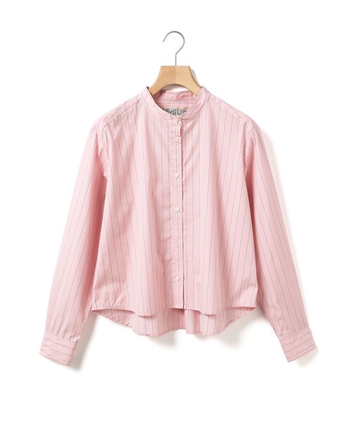 MidiUmi(ミディウミ)の「MidiUmi パターンショートシャツ(シャツ/ブラウス・レディース・ピンク/ブルー/ネイビー/ブラック・FREE)」の5枚目の写真