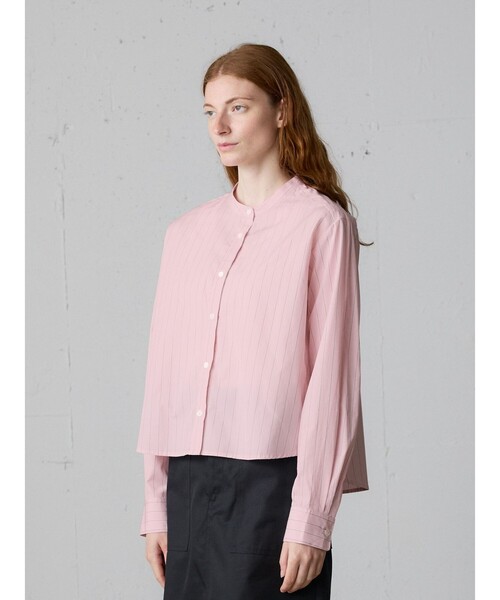 MidiUmi(ミディウミ)の「MidiUmi パターンショートシャツ(シャツ/ブラウス・レディース・ピンク/ブルー/ネイビー/ブラック・FREE)」の11枚目の写真