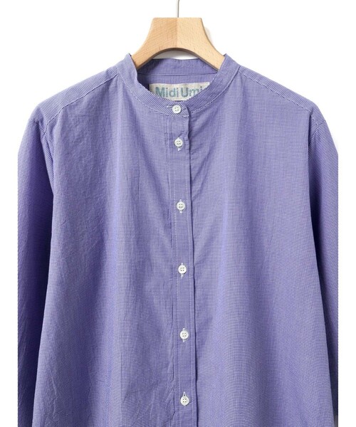 MidiUmi(ミディウミ)の「MidiUmi パターンショートシャツ(シャツ/ブラウス・レディース・ピンク/ブルー/ネイビー/ブラック・FREE)」の21枚目の写真