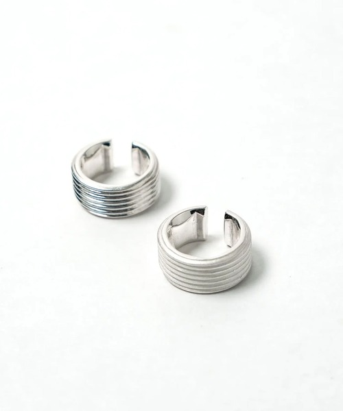 HERGO（ハーゴ）の「NP:HERGO revers nut earcuff SV-925（イヤーカフ・メンズ・シルバー/ホワイト・FREE）」の7枚目の写真