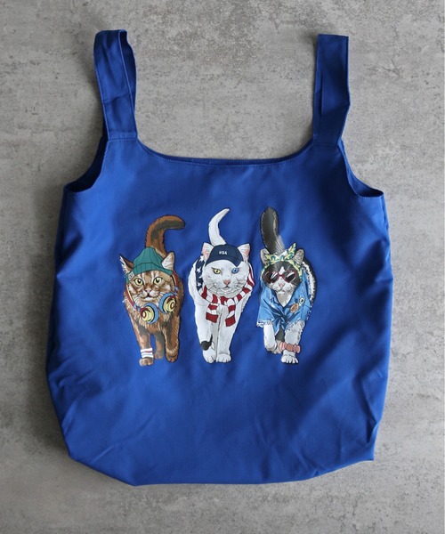 COURO（コウロ）の「アニマルプリントエコバッグ（エコバッグ/サブバッグ・レディース・ライトグレー/ブルー/チャコールグレー/レッド系/レッド/ライトグレー系/チャコール/ブルー系・FREE）」の19枚目の写真