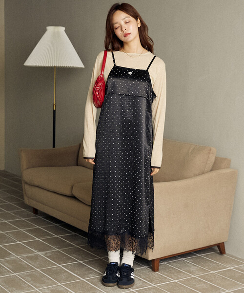 セール】MARY QUANT × PUBLUX/マリークワント ワンポイント刺繍 裾