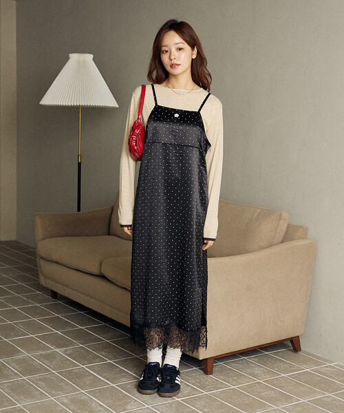 セール】MARY QUANT × PUBLUX/マリークワント ワンポイント刺繍 裾