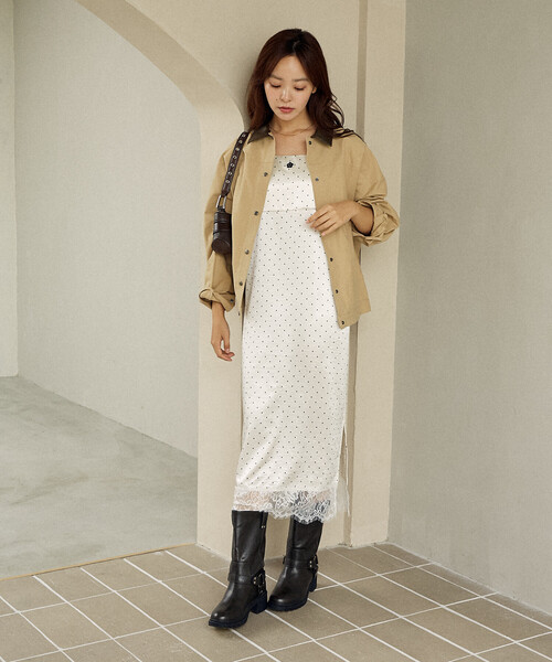 セール】MARY QUANT × PUBLUX/マリークワント ワンポイント刺繍 裾