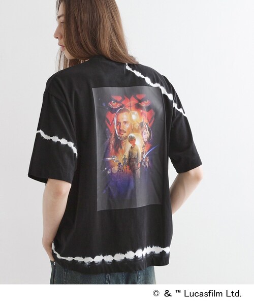 STAR WARS（スターウォーズ）の「【STAR WARS】Capsule Collection タイダイTシャツ（Tシャツ/カットソー・メンズ・ブラック/ホワイト・02/03）」の2枚目の写真