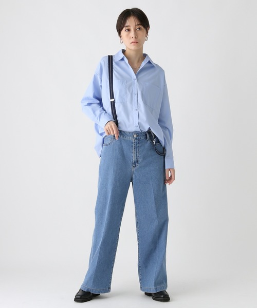 Elura（エルーラ）の「大人ワイドデニム＜低身長サイズあり＞ / 579971（デニムパンツ・レディース・ブラック/ブルー/ライトブルー・MEDIUM/FREE(S)/LARGE）」の9枚目の写真