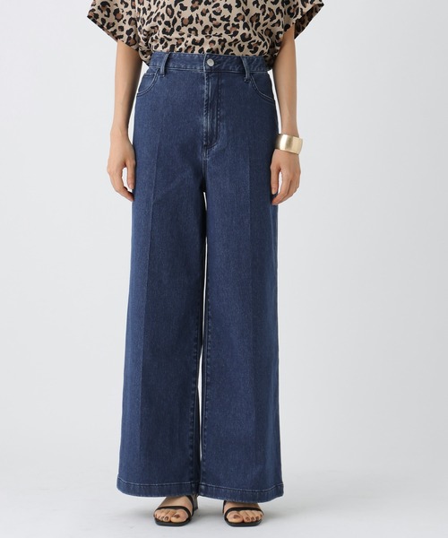 Elura（エルーラ）の「大人ワイドデニム＜低身長サイズあり＞ / 579971（デニムパンツ・レディース・ブラック/ブルー/ライトブルー・MEDIUM/FREE(S)/LARGE）」の13枚目の写真