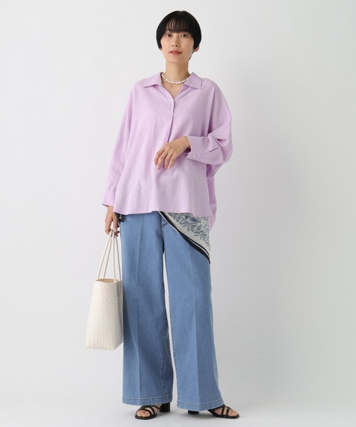 Elura（エルーラ）の「大人ワイドデニム＜低身長サイズあり＞ / 579971（デニムパンツ・レディース・ブラック/ブルー/ライトブルー・MEDIUM/FREE(S)/LARGE）」の10枚目の写真