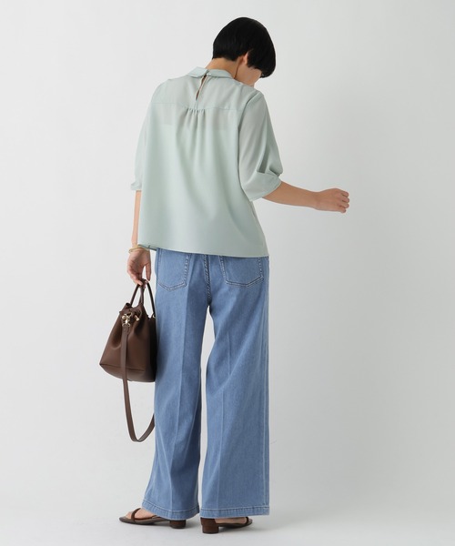 Elura（エルーラ）の「大人ワイドデニム＜低身長サイズあり＞ / 579971（デニムパンツ・レディース・ブラック/ブルー/ライトブルー・MEDIUM/FREE(S)/LARGE）」の7枚目の写真