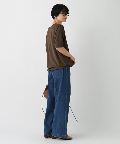 Elura（エルーラ）の「大人ワイドデニム＜低身長サイズあり＞ / 579971（デニムパンツ・レディース・ブラック/ブルー/ライトブルー・MEDIUM/FREE(S)/LARGE）」の6枚目の写真