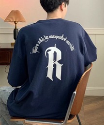 オールドイングリッシュ ロゴプリント オーバーサイズ Tシャツ バックプリントTシャツ