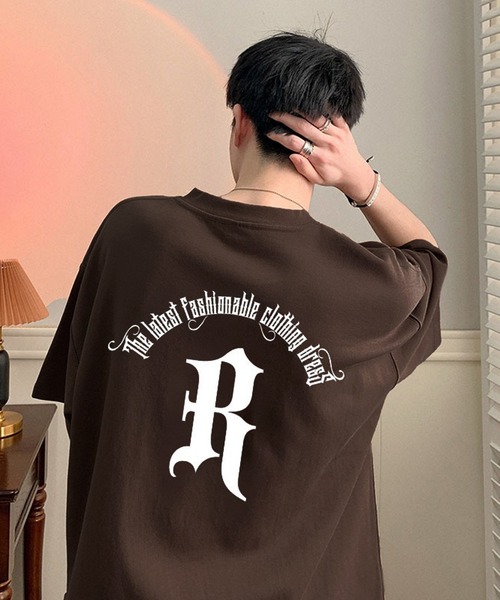 セール】オールドイングリッシュ ロゴプリント オーバーサイズ Tシャツ