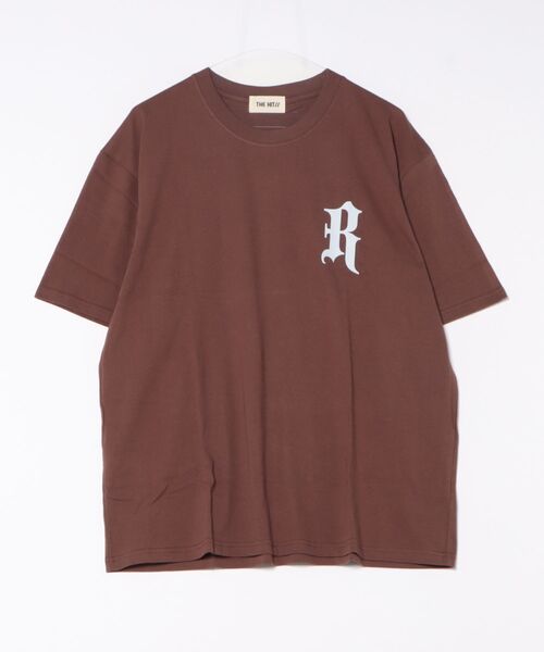 THE HITSS(ヒッツ)の「オールドイングリッシュ ロゴプリント オーバーサイズ Tシャツ バックプリントTシャツ(Tシャツ/カットソー・メンズ・ブラウン/ネイビー/ブラック・FREE)」の14枚目の写真