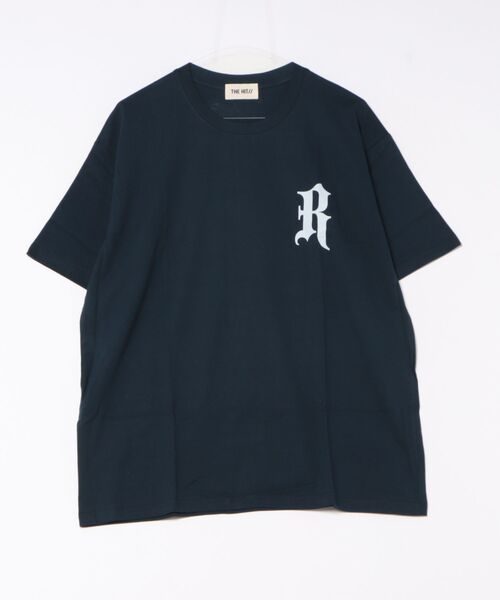 THE HITSS(ヒッツ)の「オールドイングリッシュ ロゴプリント オーバーサイズ Tシャツ バックプリントTシャツ(Tシャツ/カットソー・メンズ・ブラウン/ネイビー/ブラック・FREE)」の15枚目の写真