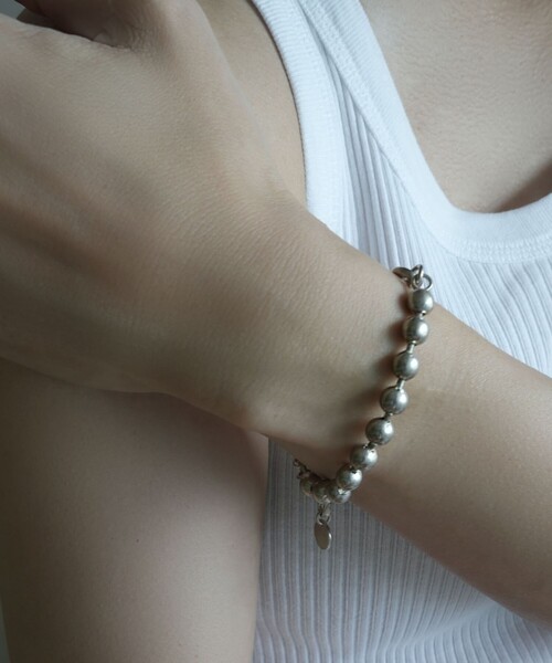 in mood（インムード）の「＜in mood＞BALL LINK チェーンブレスレット（ブレスレット・レディース・シルバー・FREE）」の6枚目の写真