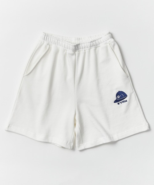 kaoyorinakami(カオヨリナカミ)の「CAP LOGO SWEATPANTS / キャップロゴスウェットハーフパンツ(その他パンツ・メンズ・ホワイト/ネイビー・X-LARGE/LARGE/MEDIUM/SMALL)」の2枚目の写真