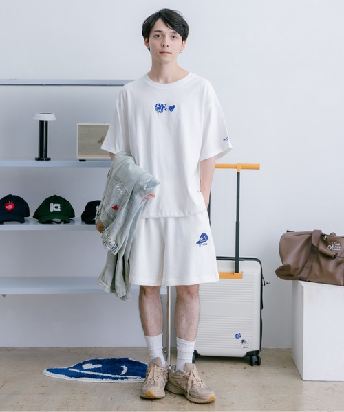 kaoyorinakami(カオヨリナカミ)の「CAP LOGO SWEATPANTS / キャップロゴスウェットハーフパンツ(その他パンツ・メンズ・ホワイト/ネイビー・X-LARGE/LARGE/MEDIUM/SMALL)」の12枚目の写真