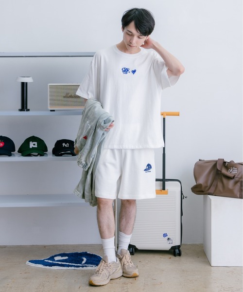 kaoyorinakami(カオヨリナカミ)の「CAP LOGO SWEATPANTS / キャップロゴスウェットハーフパンツ(その他パンツ・メンズ・ホワイト/ネイビー・X-LARGE/LARGE/MEDIUM/SMALL)」の13枚目の写真