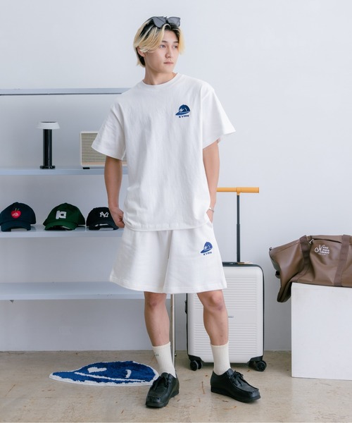 kaoyorinakami(カオヨリナカミ)の「CAP LOGO SWEATPANTS / キャップロゴスウェットハーフパンツ(その他パンツ・メンズ・ホワイト/ネイビー・X-LARGE/LARGE/MEDIUM/SMALL)」の17枚目の写真