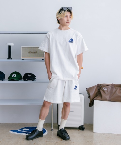 kaoyorinakami(カオヨリナカミ)の「CAP LOGO SWEATPANTS / キャップロゴスウェットハーフパンツ(その他パンツ・メンズ・ホワイト/ネイビー・X-LARGE/LARGE/MEDIUM/SMALL)」の14枚目の写真