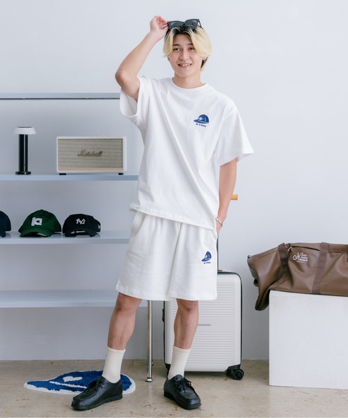 kaoyorinakami(カオヨリナカミ)の「CAP LOGO SWEATPANTS / キャップロゴスウェットハーフパンツ(その他パンツ・メンズ・ホワイト/ネイビー・X-LARGE/LARGE/MEDIUM/SMALL)」の15枚目の写真